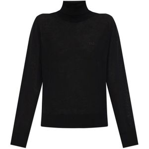 Dsquared2, Dames, Truien, Zwart, Maat: M Wol,