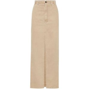 Brunello Cucinelli, Dames, Rokken, Beige, Maat: S Katoen,
