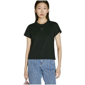 Alexander Wang, Dames, Tops, Zwart, Maat: S Jersey,