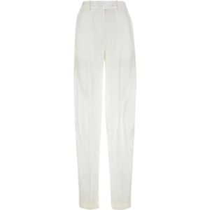 The Attico, Dames, Broeken, Wit, Maat: 3XS Satijn,