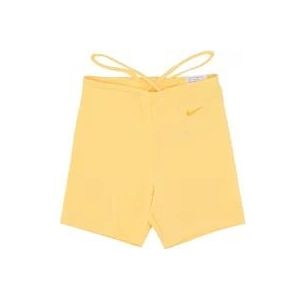 Nike Moderne korte broek voor damesfietsers , Yellow , Dames , Maat: M