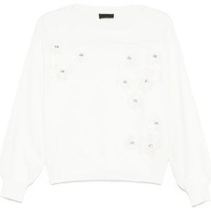 Liu Jo, Dames, Truien, Wit, Maat: M Viscose,