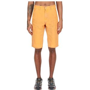 Notsonormal, Heren, Korte broeken, Oranje, Maat: W30 Katoen,