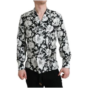 Dolce & Gabbana, Heren, Overhemden, Veelkleurig, Maat: XS Zijde,