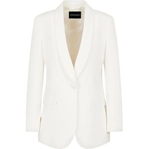Emporio Armani, Dames, Jassen, Wit, Maat: 3XS Satijn,