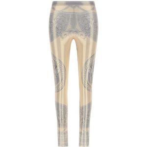 Versace, Dames, Broeken, Veelkleurig, Maat: 2XS Poliester,