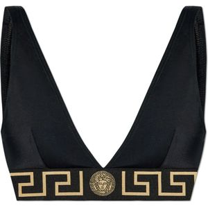Versace, Dames, Badkleding, Zwart, Maat: 2XL Polyamide,