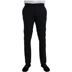 Dolce & Gabbana, Heren, Broeken, Blauw, Maat: M Wol,