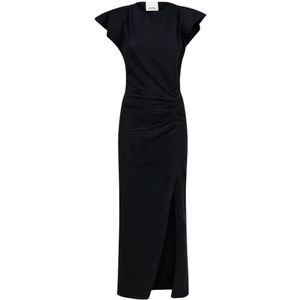 Isabel Marant, Dames, Jurken, Zwart, Maat: 2XS Katoen,