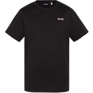 Schott Nyc, Heren, Tops, Zwart, Maat: 2XL Katoen,