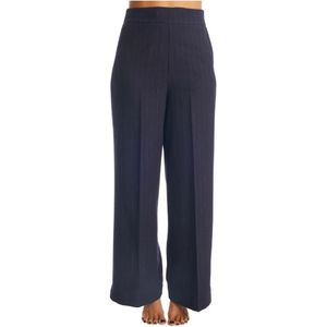 Alessia Santi, Dames, Broeken, Blauw, Maat: M Wol,