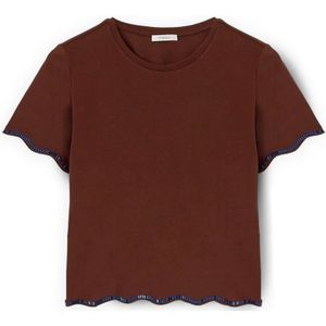 Motivi, Dames, Tops, Bruin, Maat: XS Katoen,