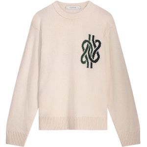 Filling Pieces, Heren, Truien, Beige, Maat: L Wol,