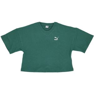 Puma, Dames, Tops, Groen, Maat: XS Katoen,