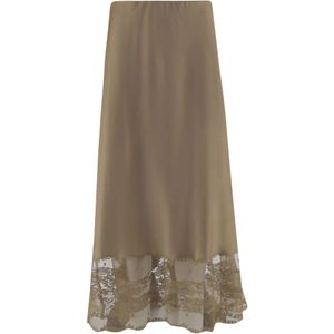 By Malene Birger, Dames, Rokken, Beige, Maat: XS Poliester,