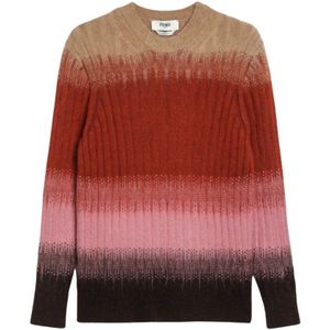 Fendi, Dames, Truien, Veelkleurig, Maat: XS Wol,