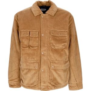 Obey, Heren, Jassen, Bruin, Maat: S Katoen,