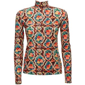 La DoubleJ, Dames, Truien, Veelkleurig, Maat: 2XL Zijde,