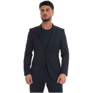 Hugo, Heren, Jassen, Blauw, Maat: M Wol,