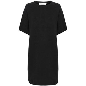 Karen by Simonsen, Dames, Jurken, Zwart, Maat: M Nylon,
