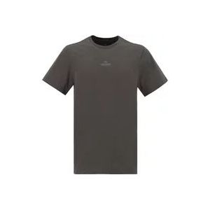 Parajumpers Essentieel Katoenen T-Shirt met Voorprint , Gray , Heren , Maat: S