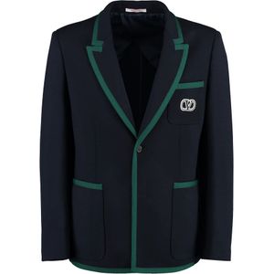 Valentino Garavani, Heren, Jassen, Blauw, Maat: M Wol,