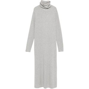 Lisa Yang, Dames, Jurken, Grijs, Maat: XS Kasjmier,