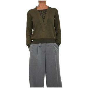 Liu Jo, Dames, Truien, Groen, Maat: S Viscose,