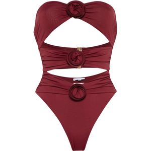 La Revêche, Dames, Badkleding, Rood, Maat: L Polyamide,