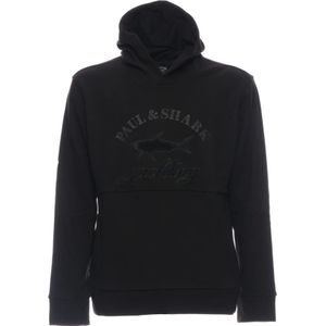 Paul & Shark, Heren, Sweatshirts & Hoodies, Zwart, Maat: 2XL Katoen,