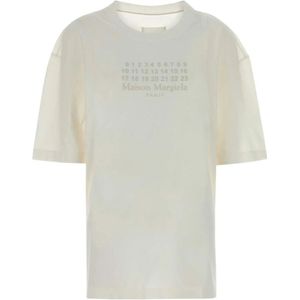 Maison Margiela, Dames, Tops, Wit, Maat: S Jersey,
