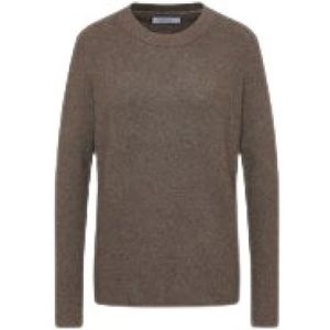 Cecil - Gebreide Trui - Mushroom Taupe Melange - Met Structuurdetails