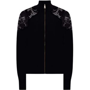 Twinset, Dames, Truien, Zwart, Maat: S Viscose,