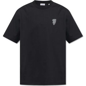 Burberry, Heren, Tops, Zwart, Maat: M Katoen,