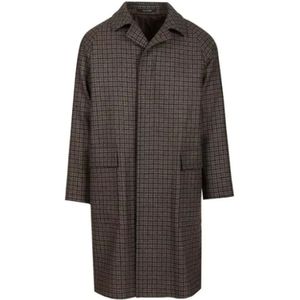 Tagliatore, Heren, Mantels, Bruin, Maat: L Wol,