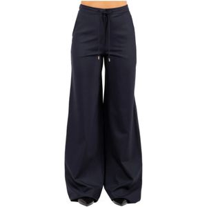 Max Mara Studio, Dames, Broeken, Blauw, Maat: M
