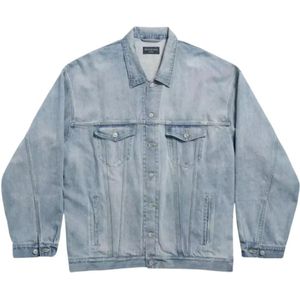 Balenciaga, Heren, Jassen, Blauw, Maat: XS Denim,
