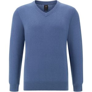 Boggi Milano - Cashmere Blend V Neck - Trui - Blauw - Heren