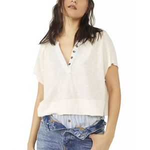 Free People, Dames, Tops, Beige, Maat: XS