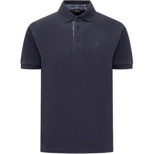 Etro, Heren, Tops, Blauw, Maat: S Katoen,