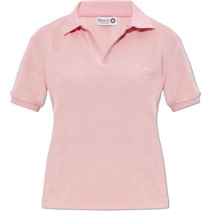 Hunza G, Dames, Tops, Roze, Maat: S Katoen,