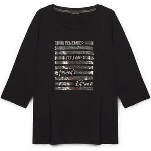 Fiorella Rubino, Dames, Tops, Zwart, Maat: S Katoen,