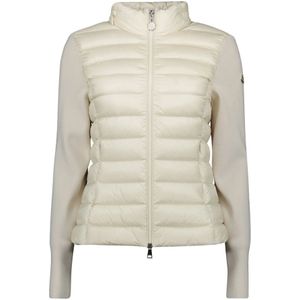 Moncler, Dames, Jassen, Wit, Maat: L