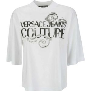 Versace Jeans Couture, Dames, Tops, Wit, Maat: L
