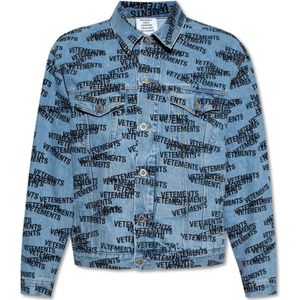 Vetements, Heren, Jassen, Blauw, Maat: M Denim,