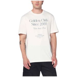 Golden Goose, Heren, Tops, Wit, Maat: S Katoen,