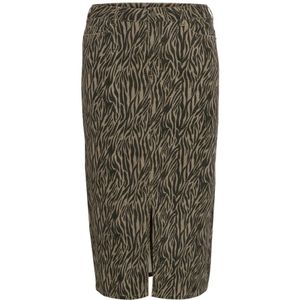 Kaffe Curve, Dames, Rokken, Bruin, Maat: 3XL Denim,