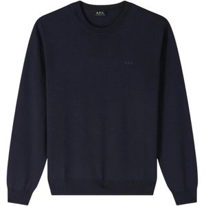 A.p.c., Heren, Truien, Blauw, Maat: M Wol,