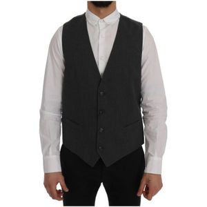 Dolce & Gabbana, Heren, Pakken, Grijs, Maat: L Katoen,