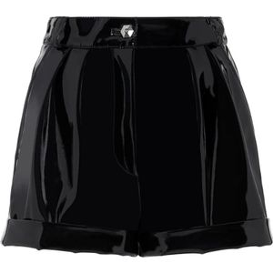 Philipp Plein, Dames, Korte broeken, Zwart, Maat: M Poliester,